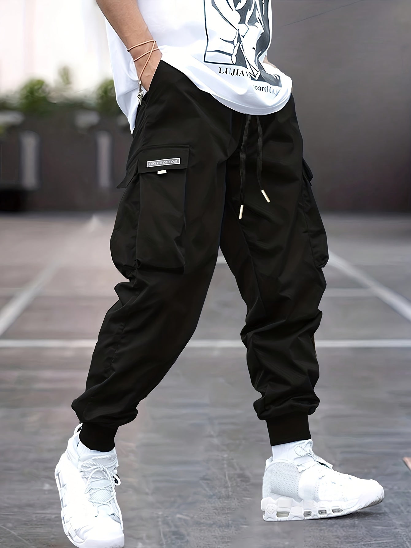 Image of Marco | Men's Drawstring Cargo Trousers