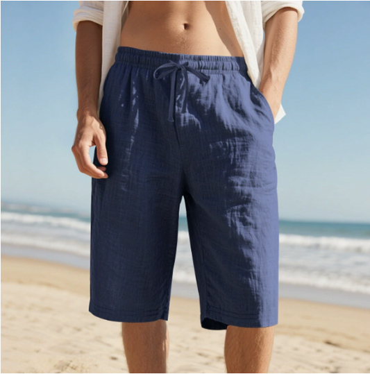 Image of Marco | Men's Knee Length Pull-On Chino Shorts