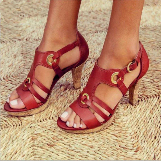 Image of Margot | Women's Heeled Strappy Sandals