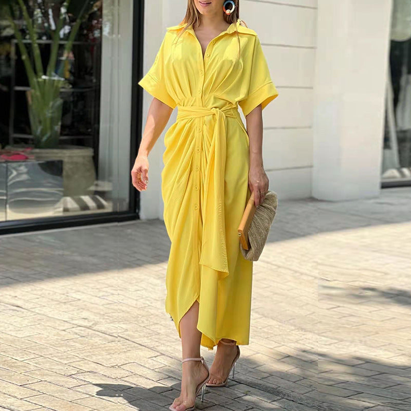 Image of Margot | Women's Tie Waist Midi Dress