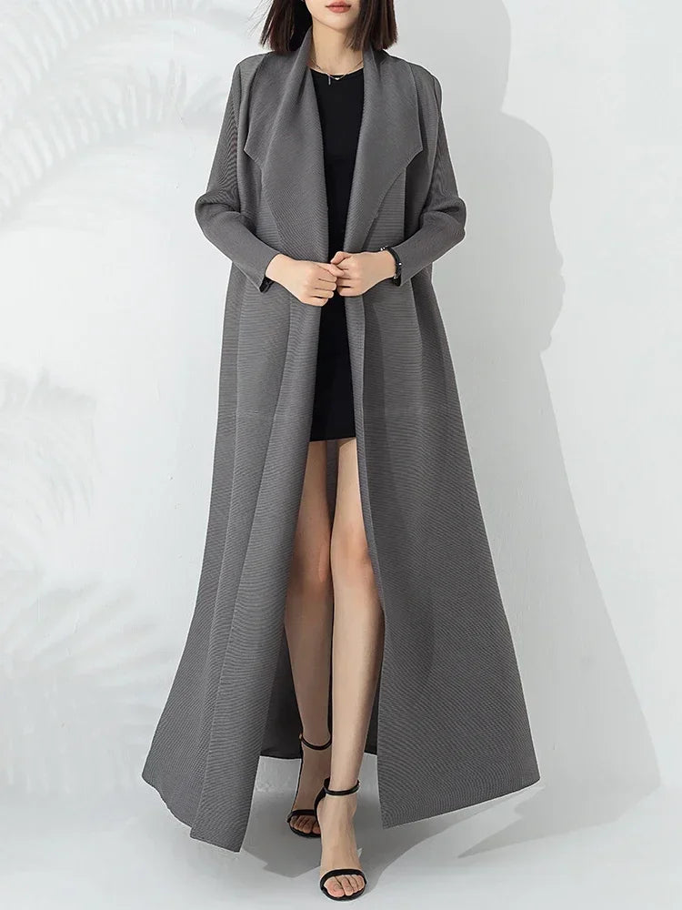 Mariah | Women's Belted Long Coat - Image 2