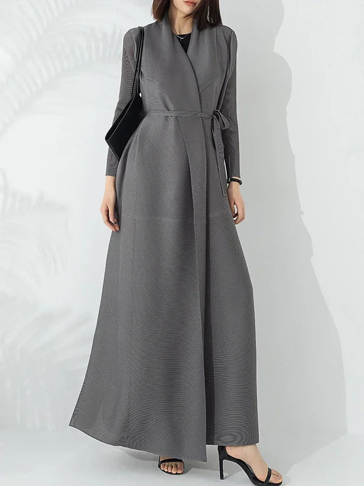 Mariah | Women's Belted Long Coat - Image 3