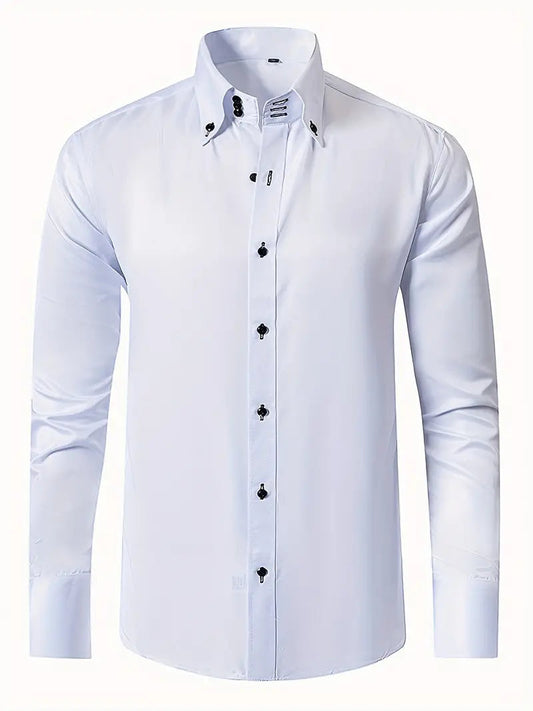 Image of Mason | Men's Slim-Fit Button-Down Shirt