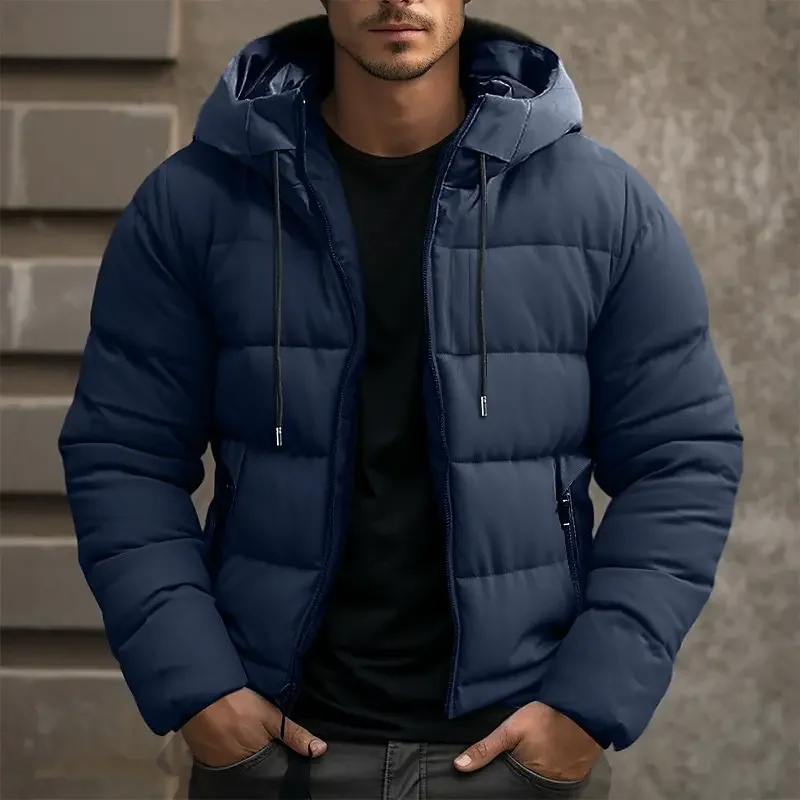 Image of Matthew | Men's Hooded Quilted Puffer Jacket