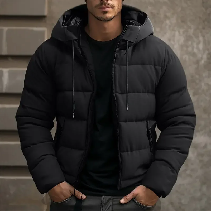 Image of Matthew | Men's Hooded Quilted Puffer Jacket