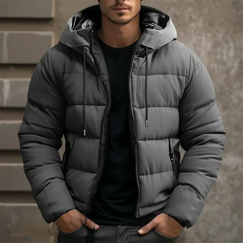 Image of Matthew | Men's Hooded Quilted Puffer Jacket