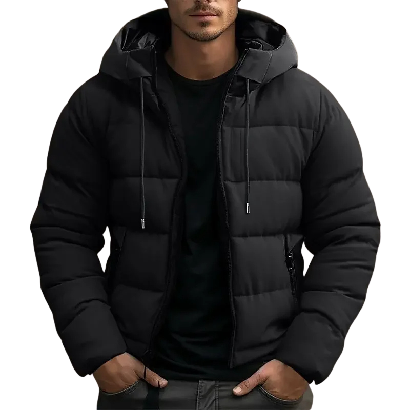 Image of Matthew | Men's Hooded Quilted Puffer Jacket