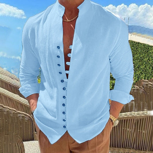 Image of Max | Men's Long Sleeve Button-Down Casual Shirt