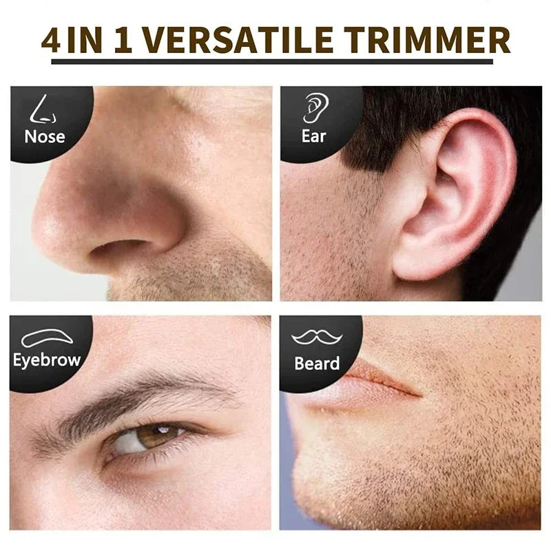 Men's 4-in-1 Rechargeable Nose & Beard Trimmer