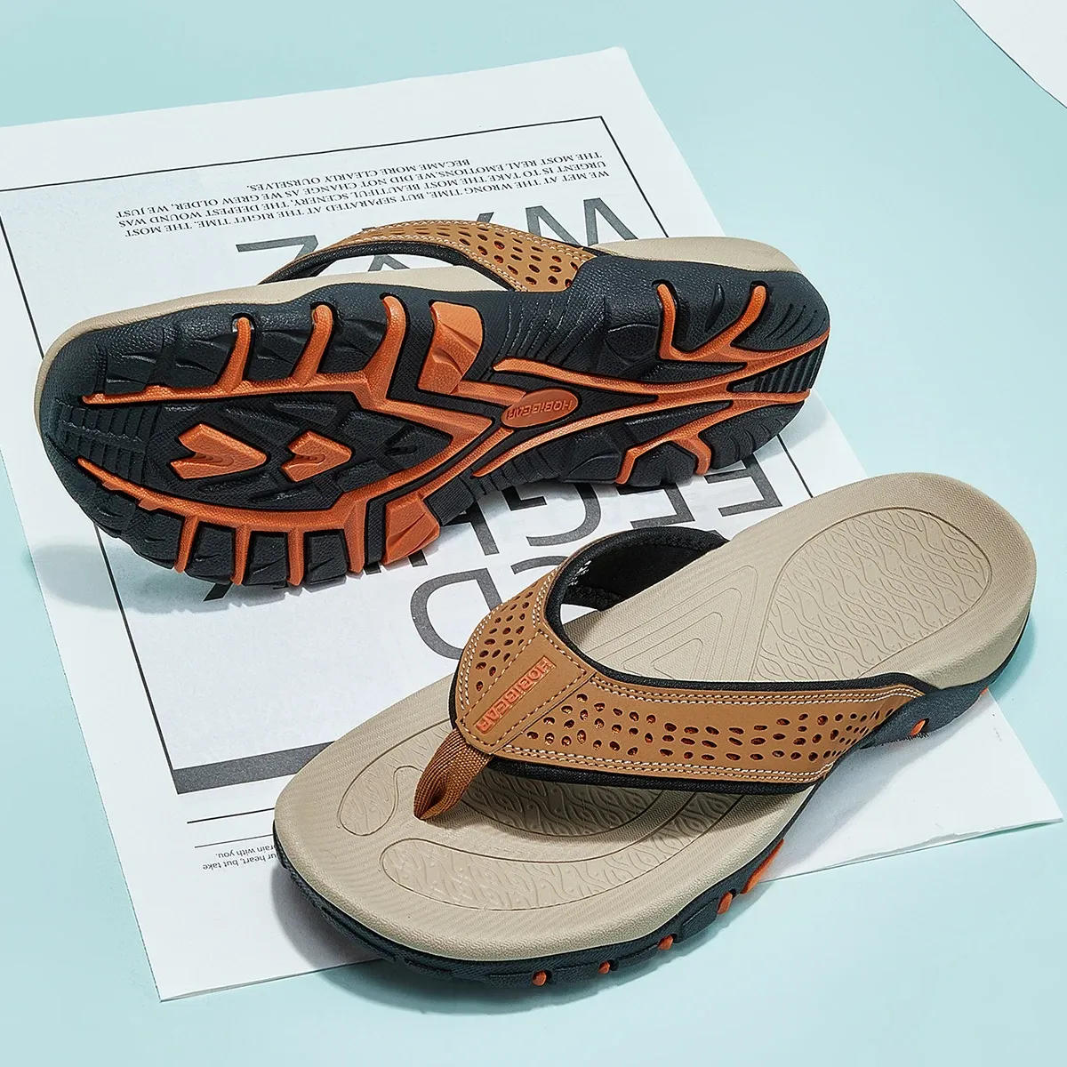 Men's Athletic Flip Flops With Arch Support