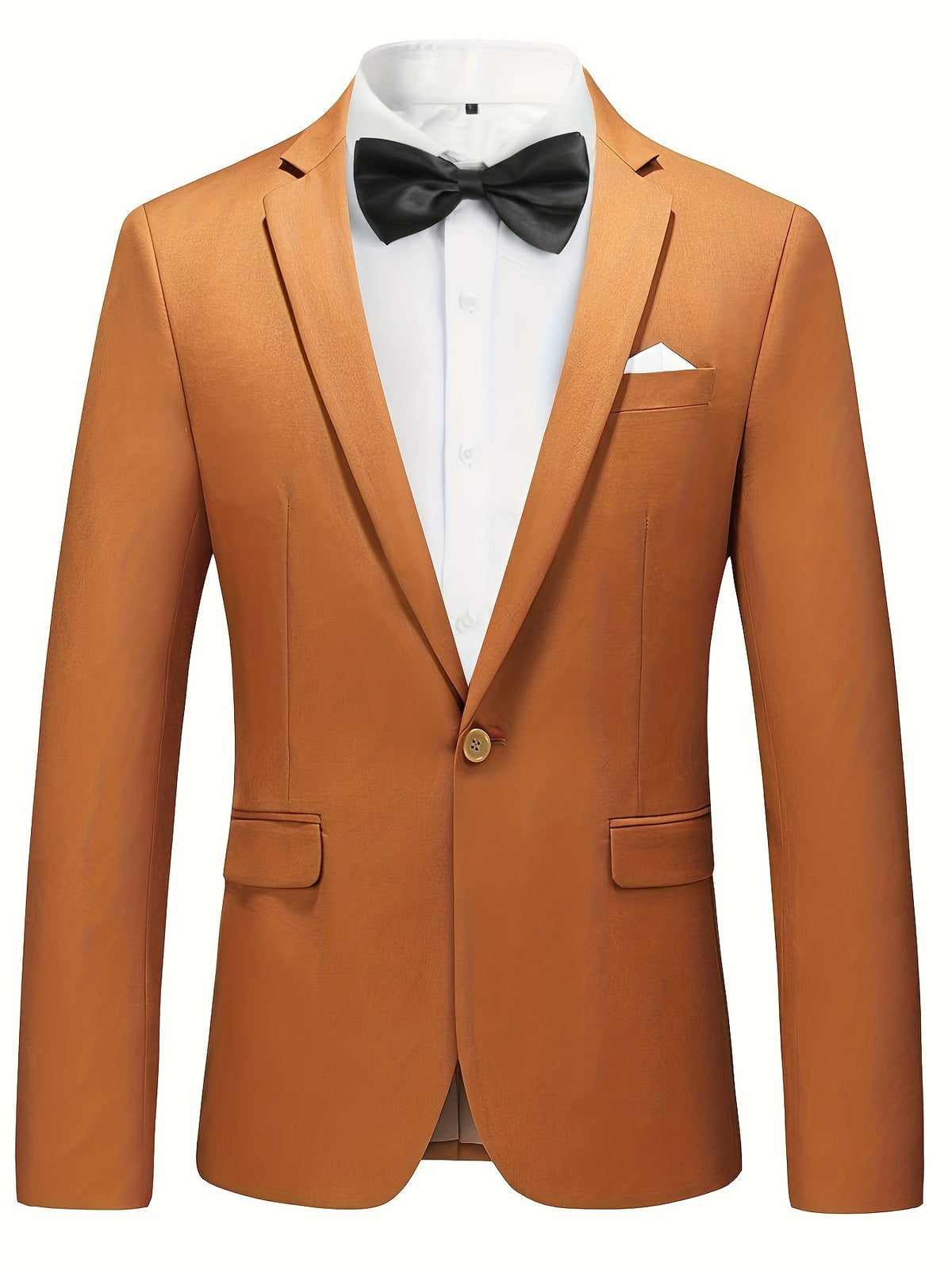 Men's Breathable Tailored-Fit Blazer Jacket for Office Wear