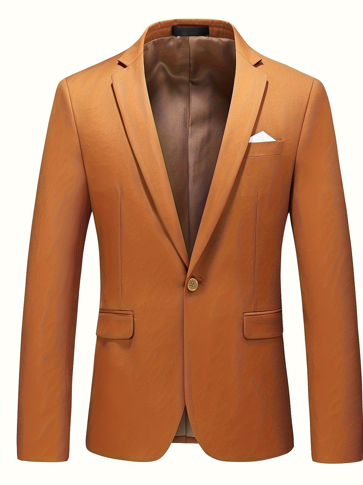 Men's Breathable Tailored-Fit Blazer Jacket for Office Wear
