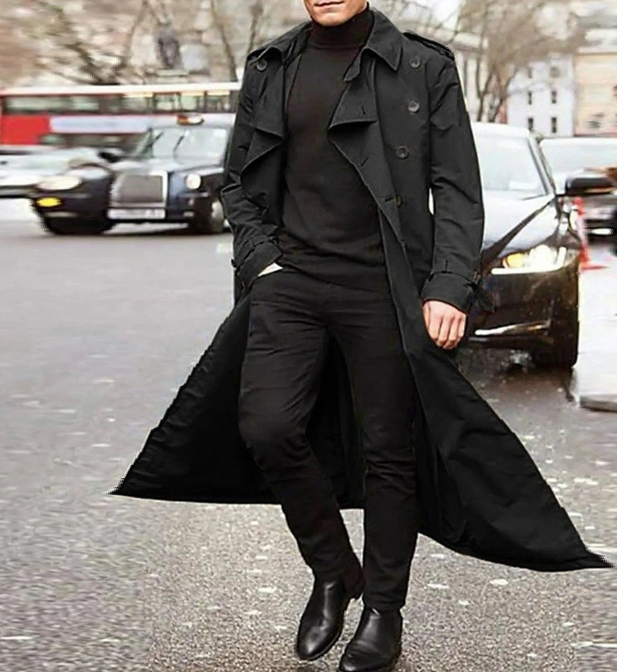 Men's Casual and Trendy Trench Coat