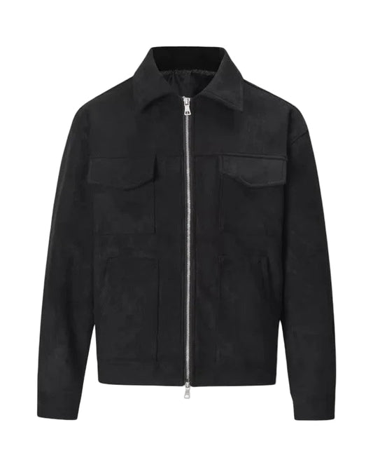 Men's Casual Zip-Up Jacket with Pockets