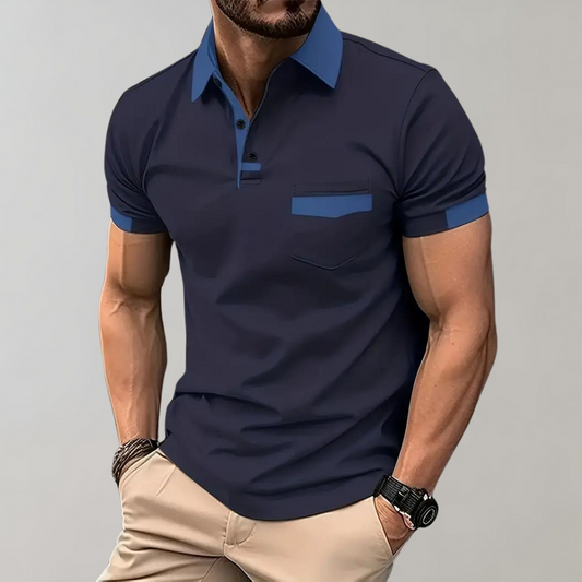 Men's Contrast Trim Polo Shirt