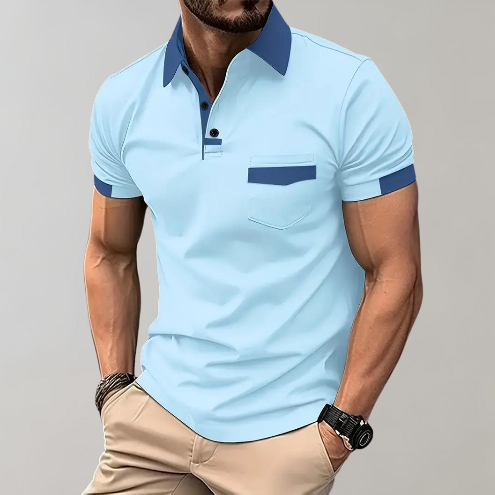 Men's Contrast Trim Polo Shirt