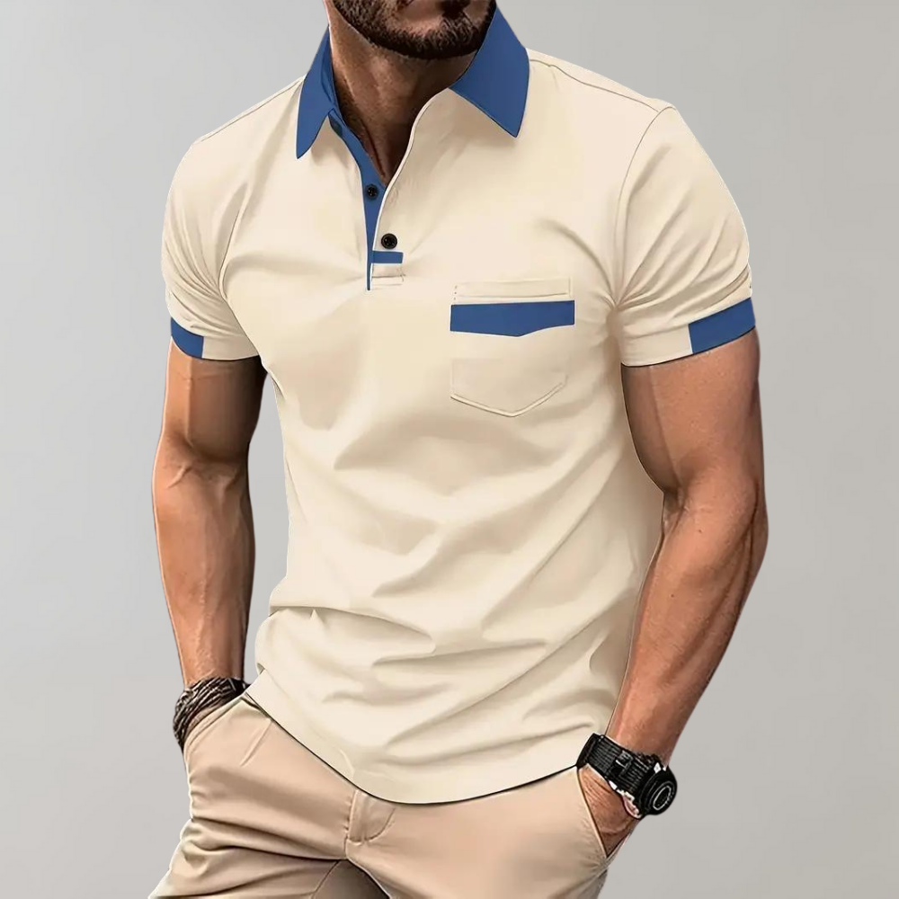 Men's Contrast Trim Polo Shirt