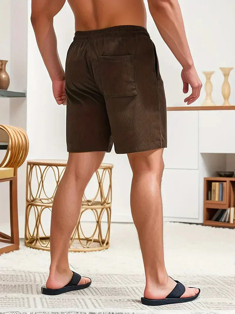 Men's Corduroy Drawstring Shorts