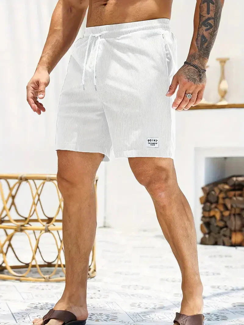 Men's Corduroy Drawstring Shorts