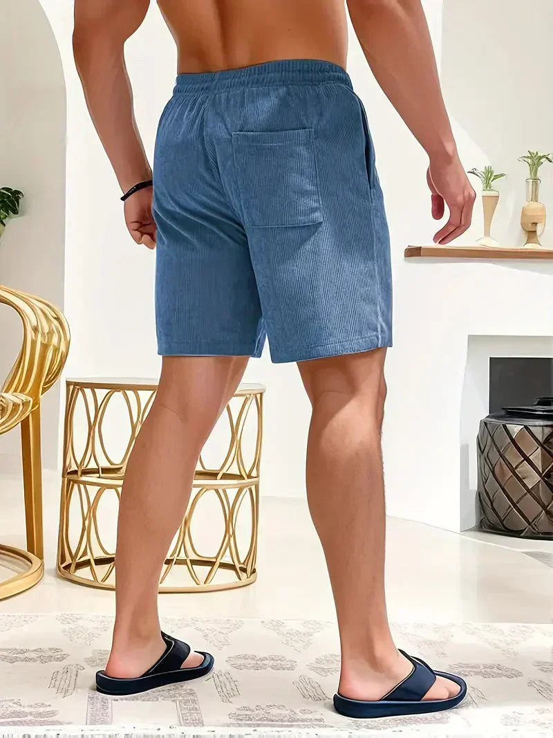 Men's Corduroy Drawstring Shorts