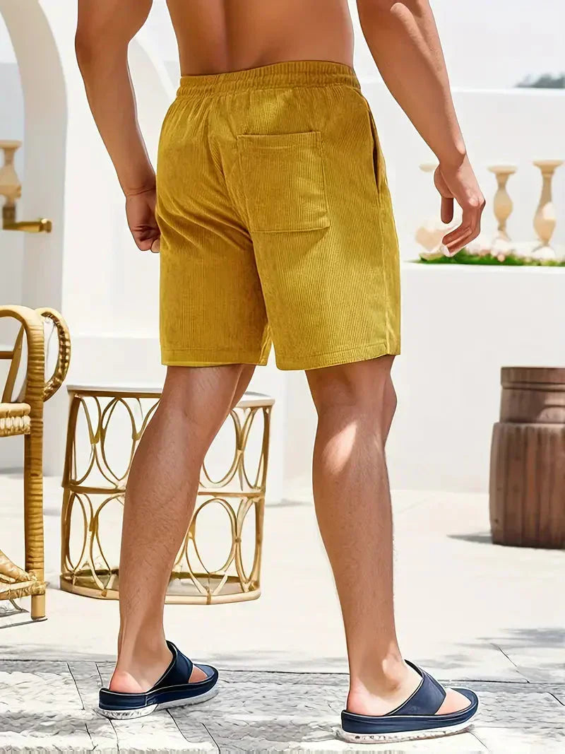 Men's Corduroy Drawstring Shorts