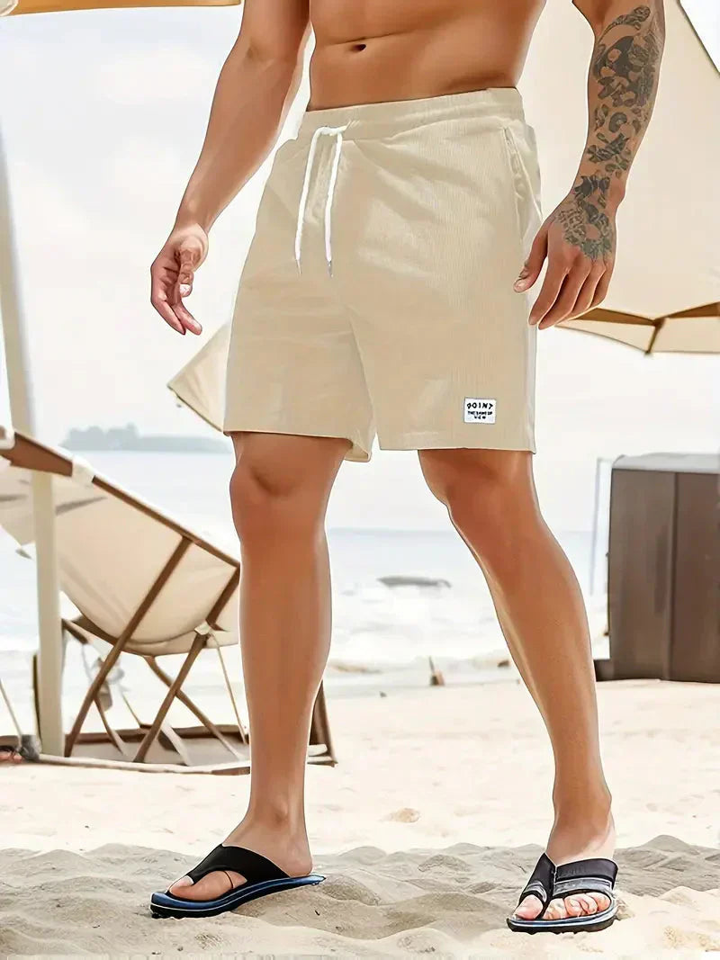 Men's Corduroy Drawstring Shorts