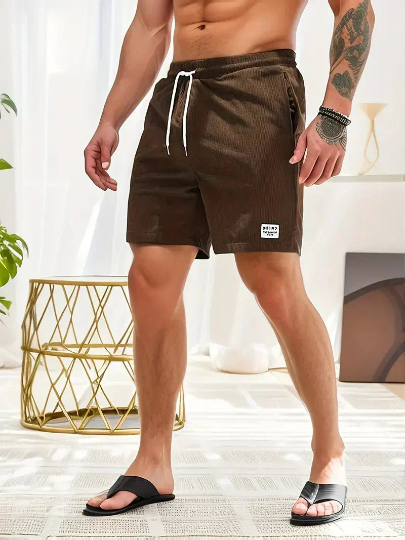 Men's Corduroy Drawstring Shorts