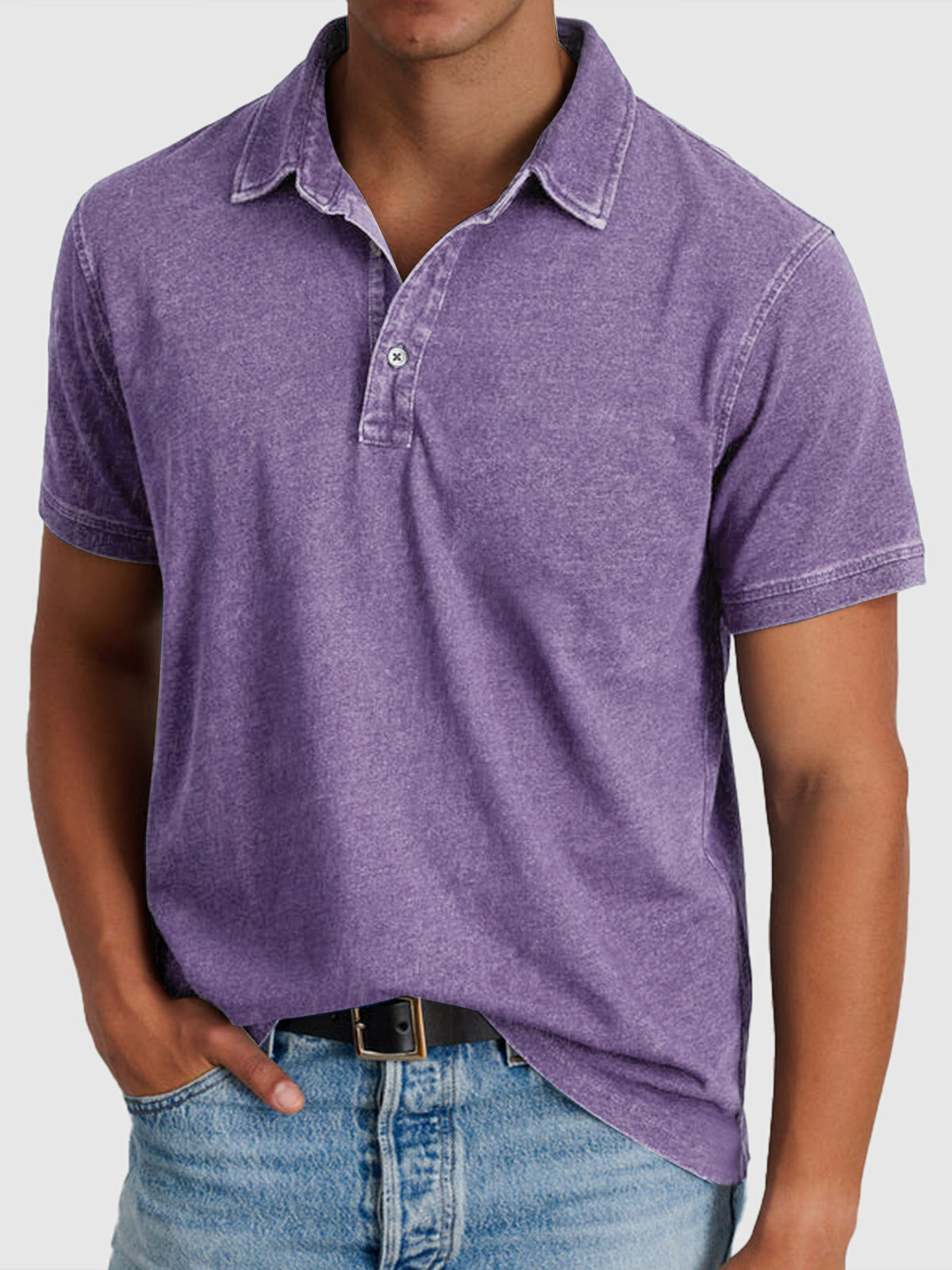 Men's Cotton Textured Polo
