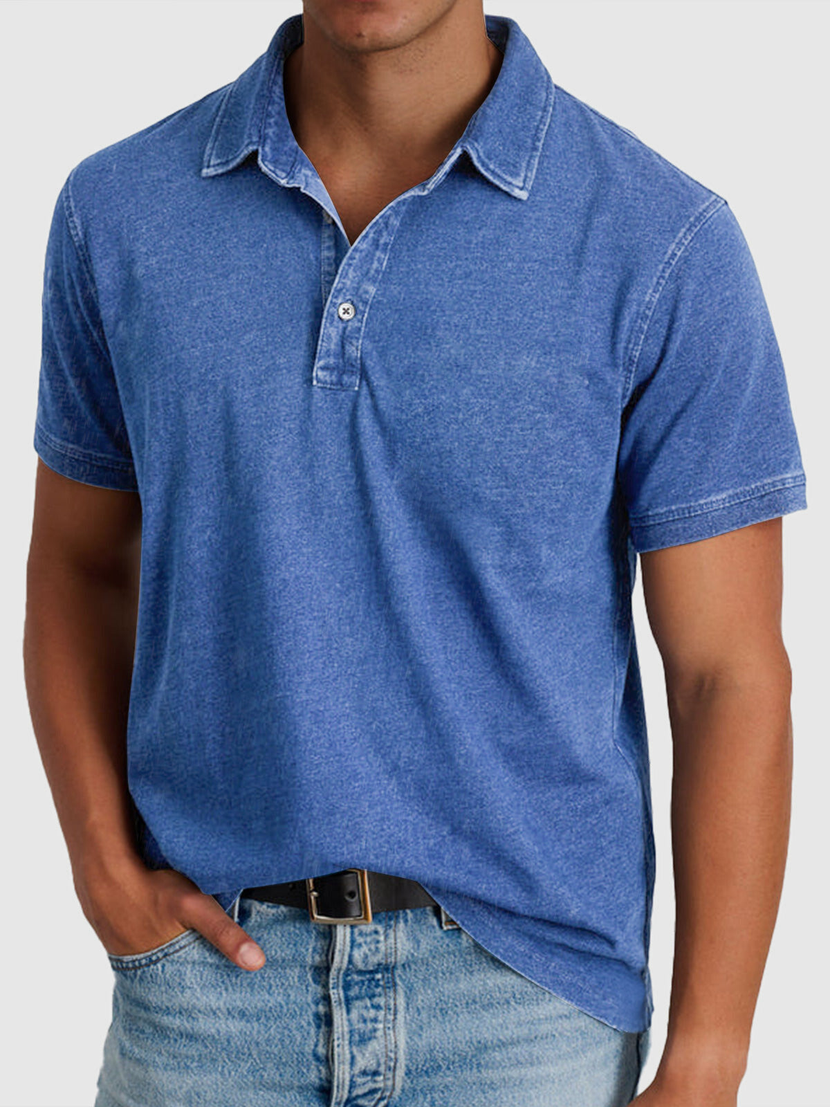 Men's Cotton Textured Polo