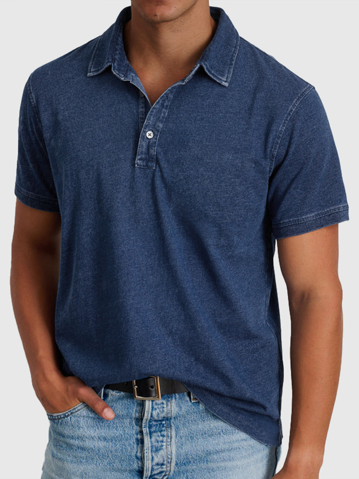 Men's Cotton Textured Polo