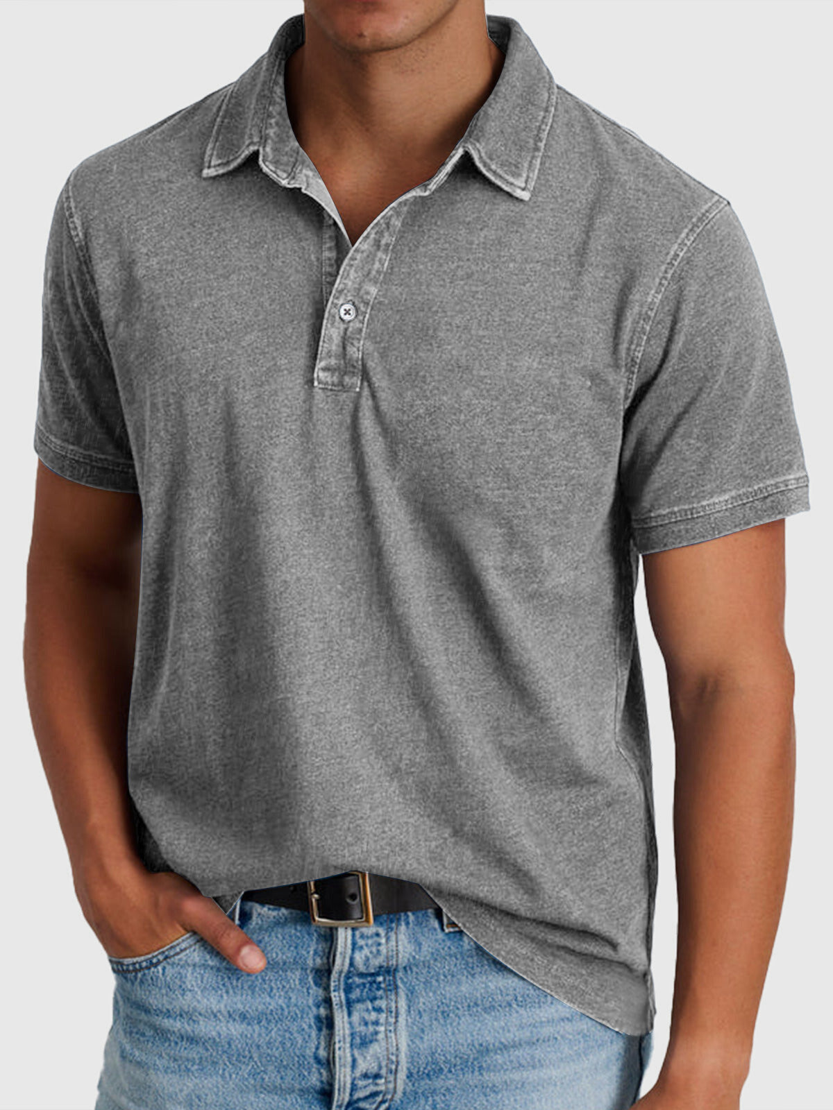 Men's Cotton Textured Polo