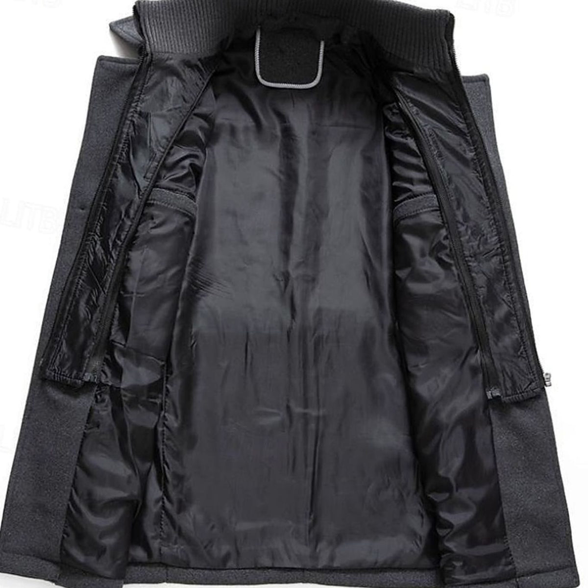 Men's Double-Breasted Wool Tailored Overcoat