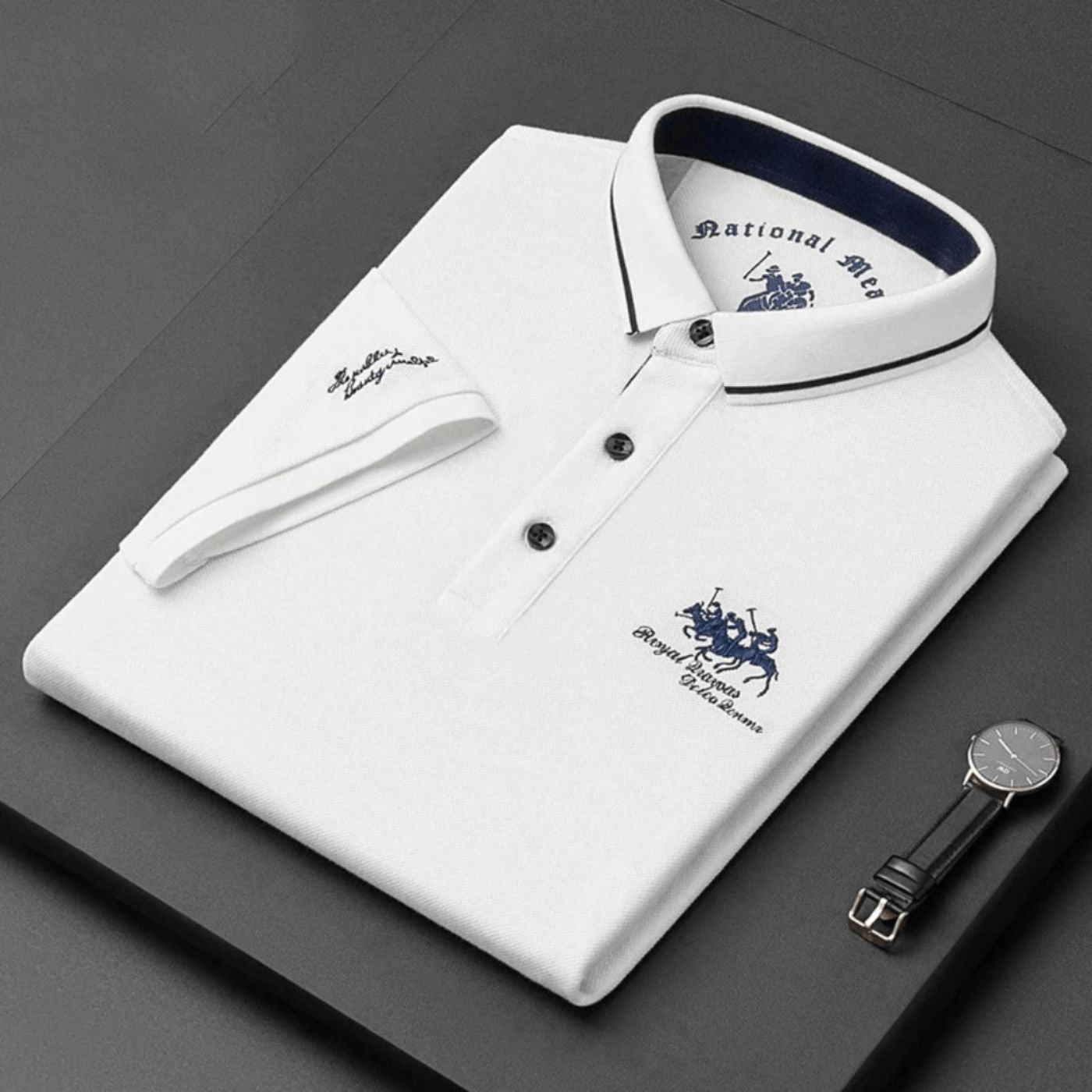 Men's Embroidered Polo Shirt