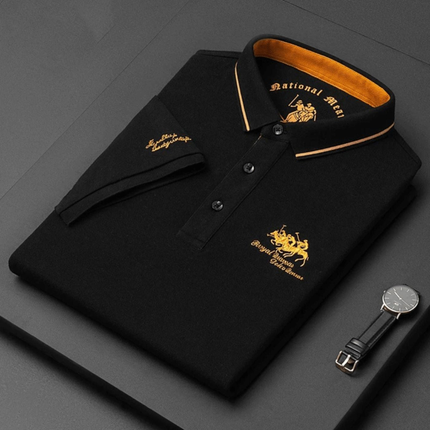 Men's Embroidered Polo Shirt