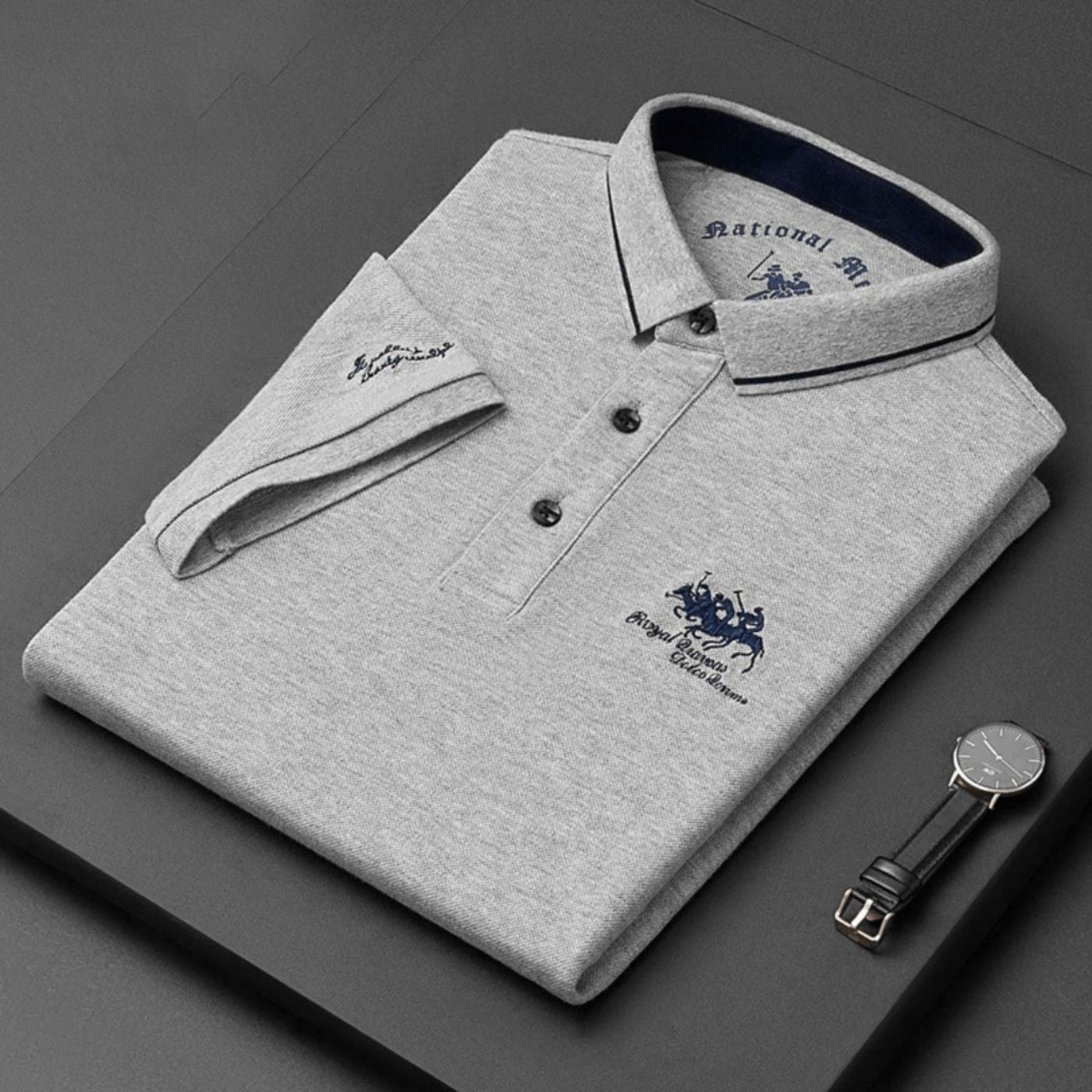 Men's Embroidered Polo Shirt