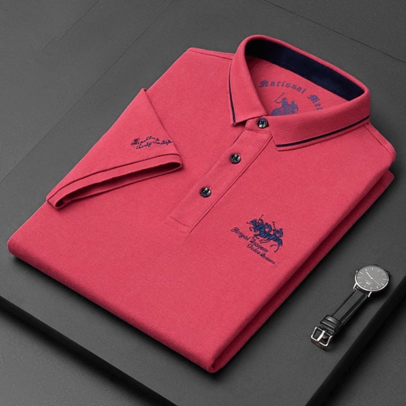 Men's Embroidered Polo Shirt