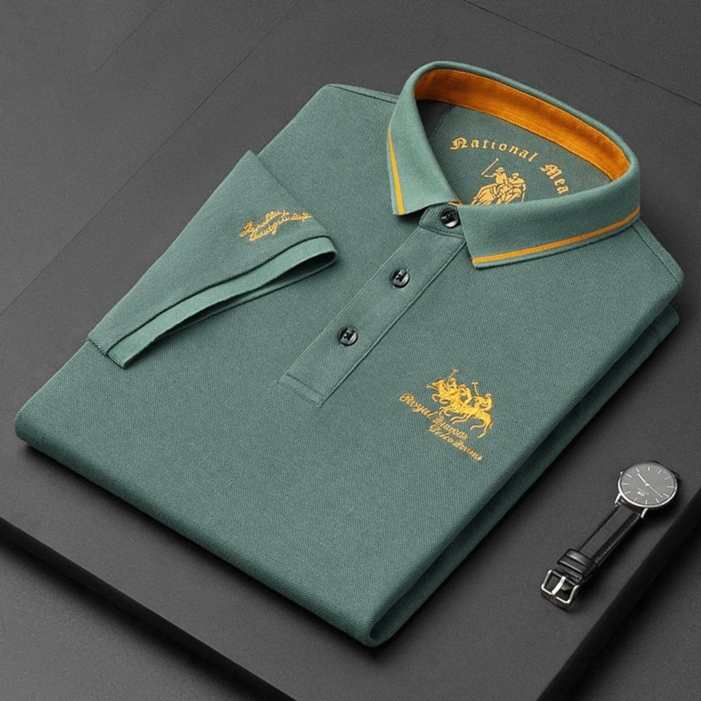 Men's Embroidered Polo Shirt
