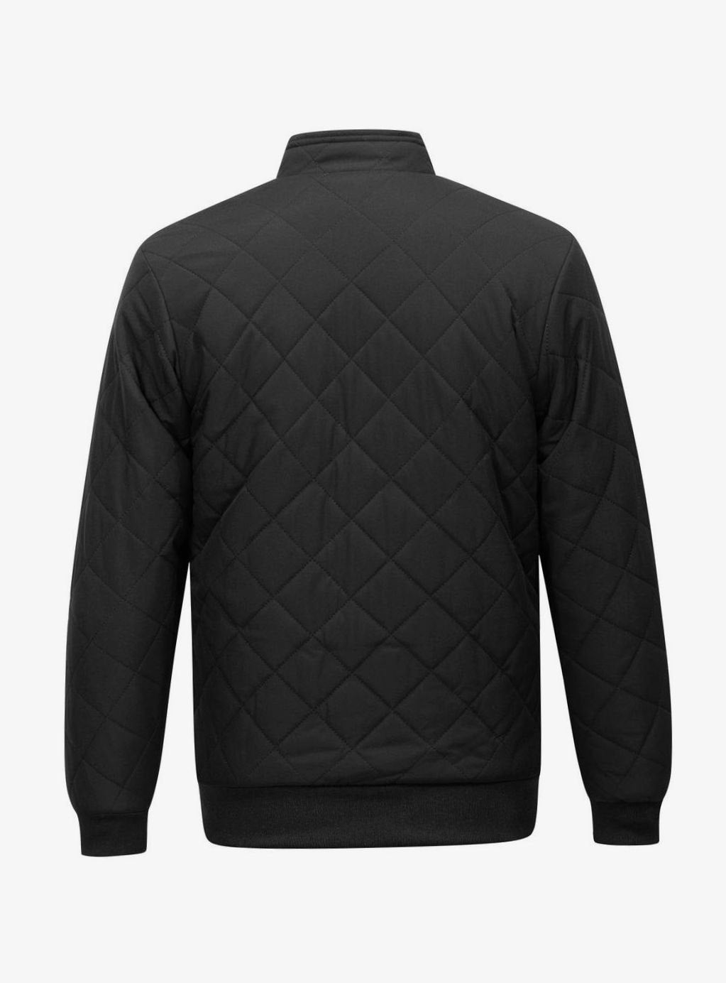 Men's Fleece-Lined Quilted Full-Zip Bomber Jacket