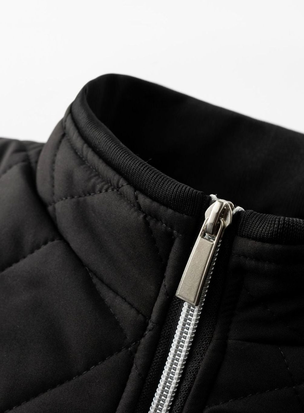 Men's Fleece-Lined Quilted Full-Zip Bomber Jacket