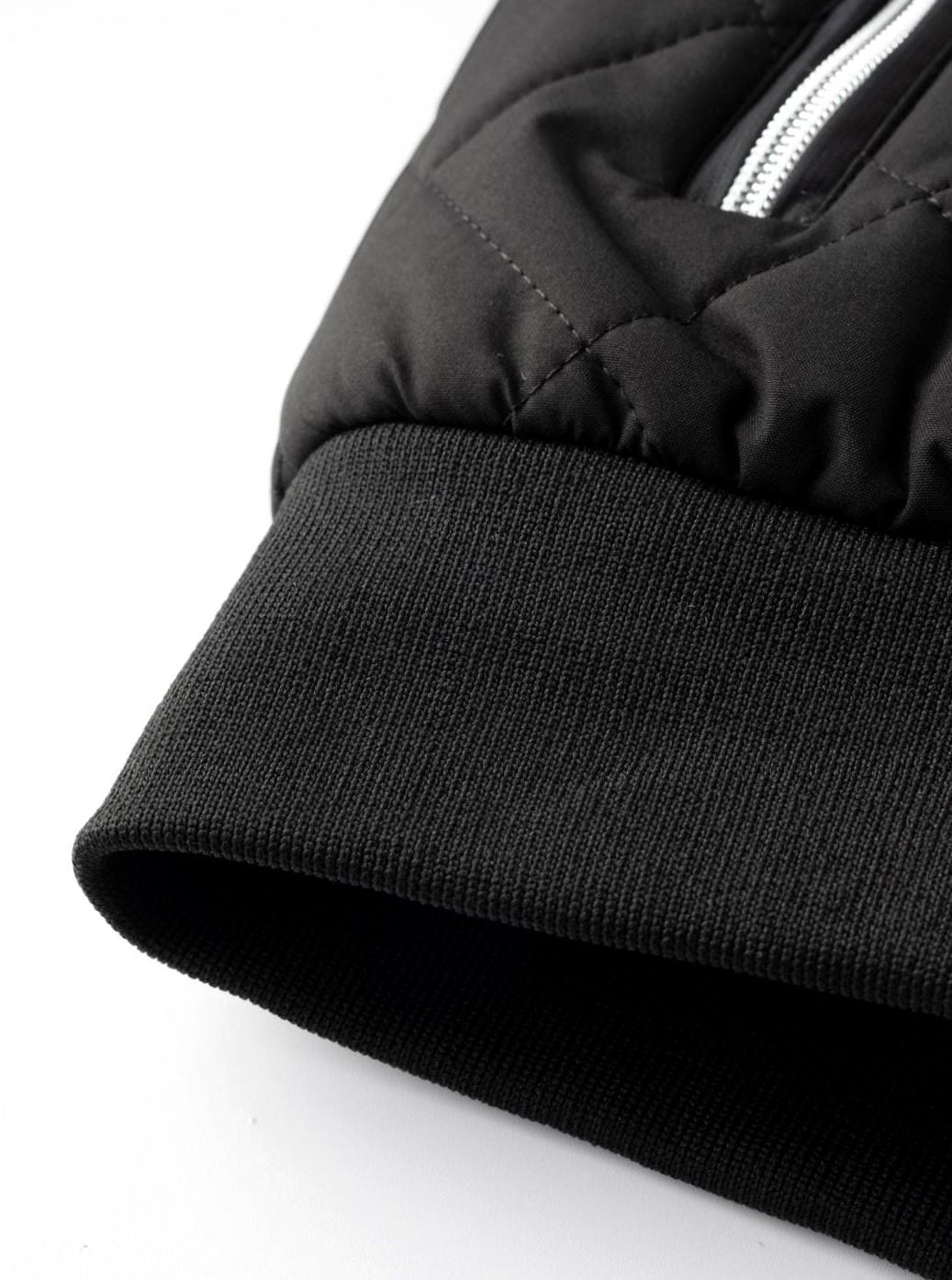 Men's Fleece-Lined Quilted Full-Zip Bomber Jacket