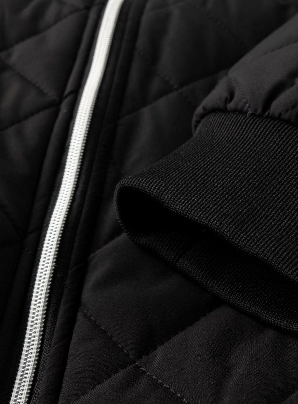 Men's Fleece-Lined Quilted Full-Zip Bomber Jacket