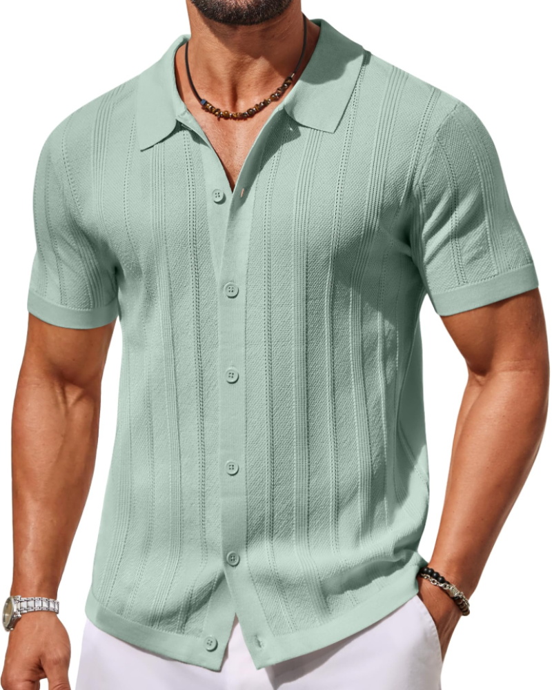 Men's Knit Polo Shirt