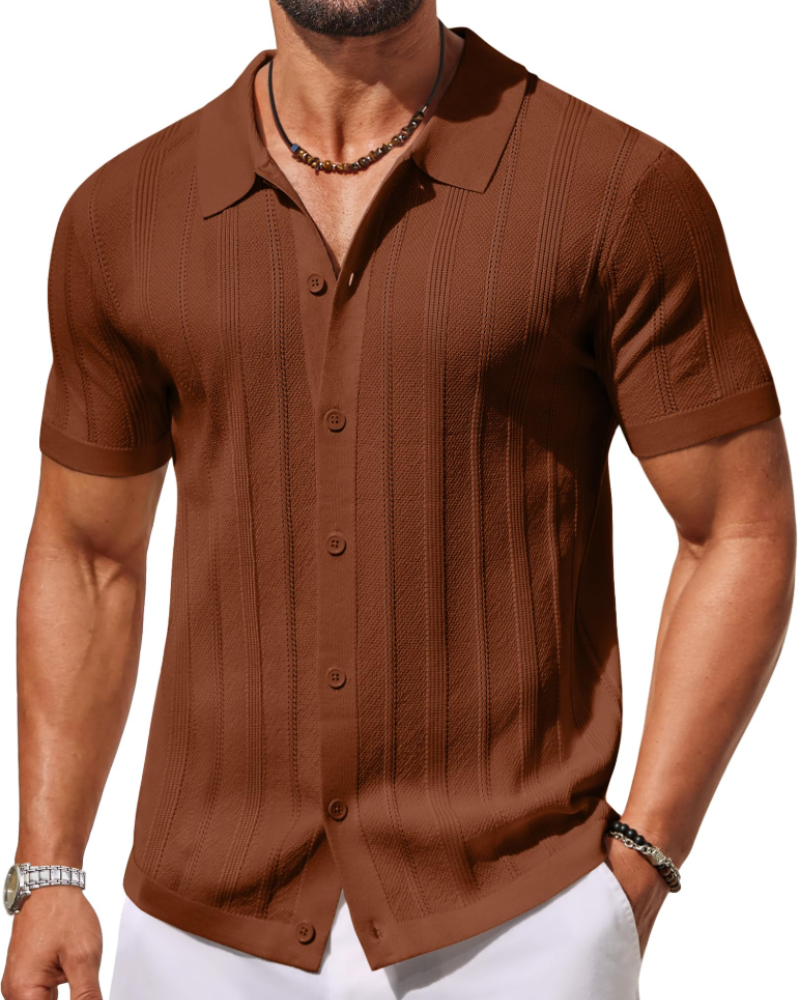 Men's Knit Polo Shirt