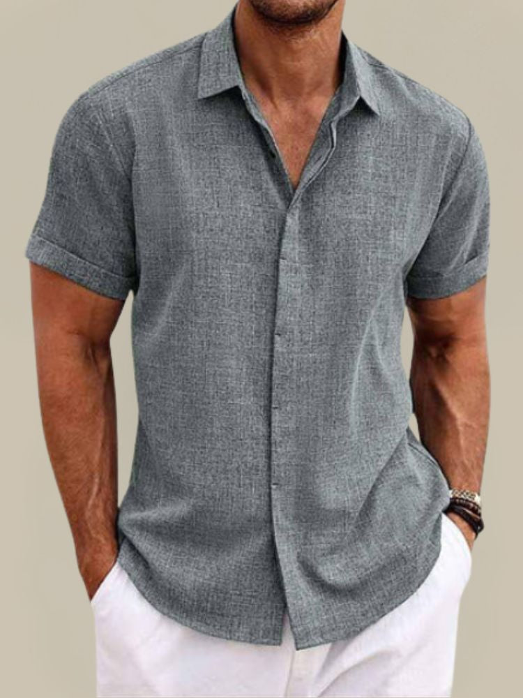 Men's Linen Camp Shirt
