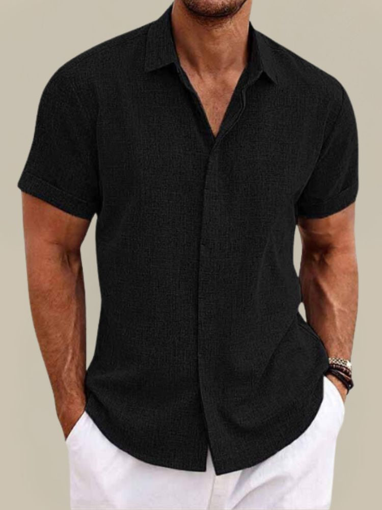 Men's Linen Camp Shirt