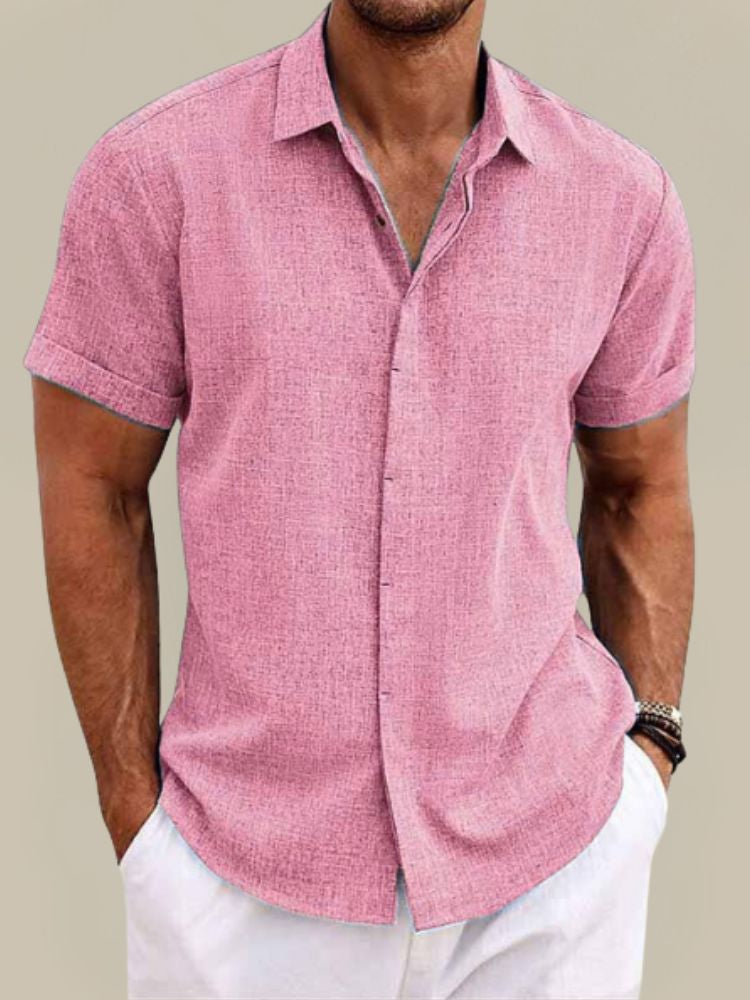 Men's Linen Camp Shirt