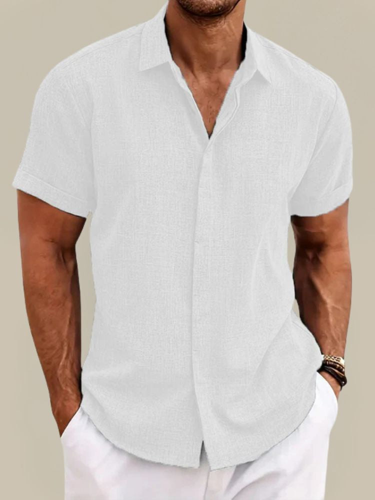 Men's Linen Camp Shirt
