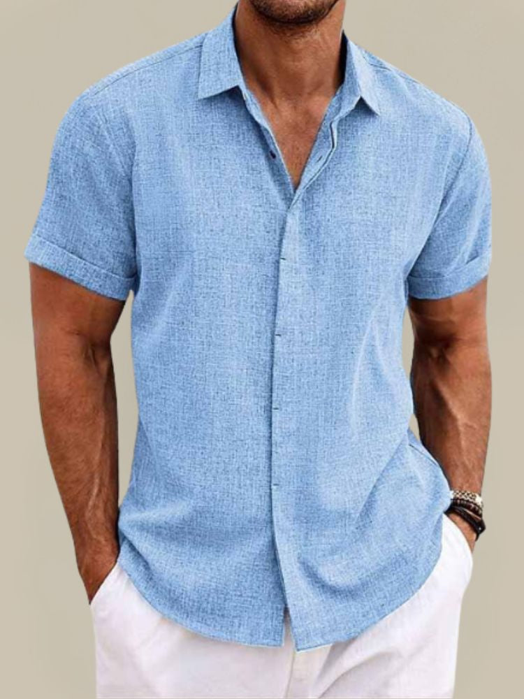 Men's Linen Camp Shirt