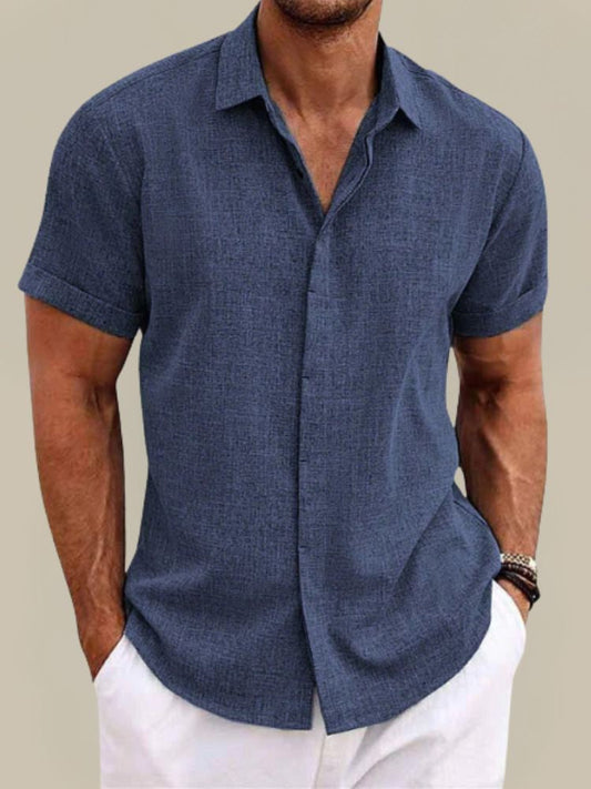 Men's Linen Camp Shirt
