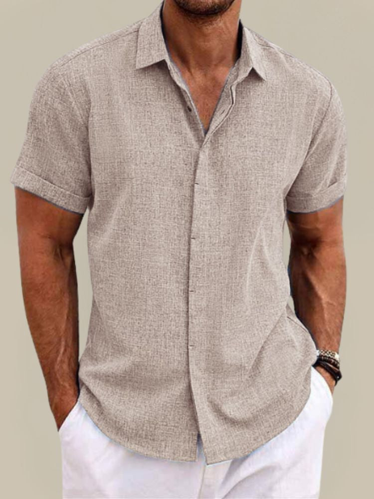 Men's Linen Camp Shirt